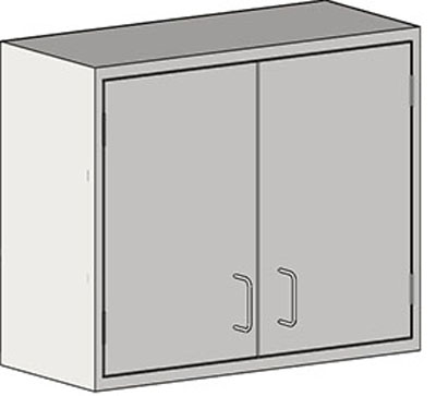 Wall Cabinets – Solid Swing Case with Flat Top