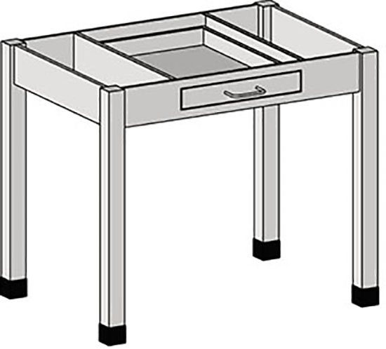 Bench Frames with One Drawer