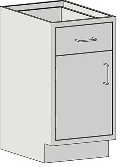 Base Cabinets – Sitting Height – Door_Drawer with 6″ Drawers