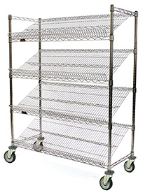 Angled Shelf Carts