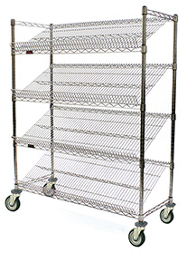 Angled Shelf Carts