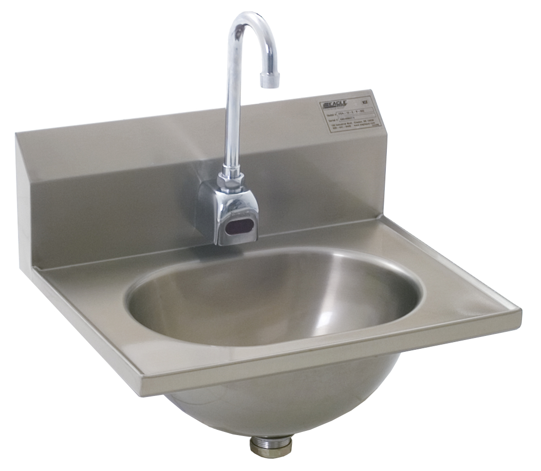 Electronic Hand Sinks with Battery-Powered Faucet
