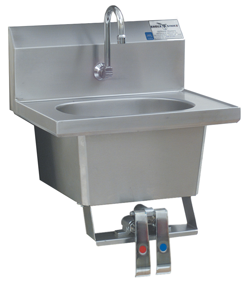 Knee/Foot Valve Operated Hand Sinks