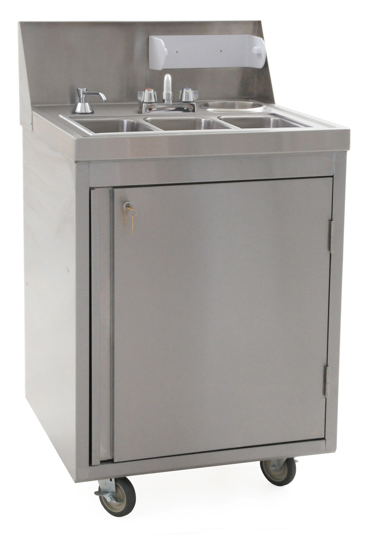 Portable Hand Sink with Stainless Steel Cabinet